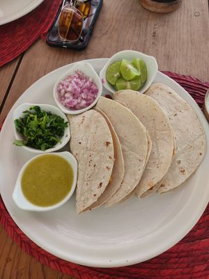 Vegan Al Pastor Tacos at Granito de Arroz in Mazunte