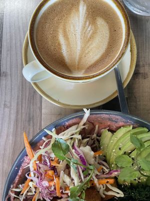 Oat flat white  #Veganuary at Dizy's in Gregory Hills