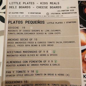 Menu at Lola Cocina Spanish Restaurant Parramatta in Parramatta