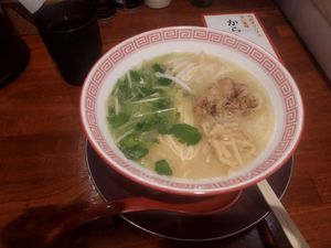 Vegan tonkatsu ramen at Tokyo Ramen Tower - 東京らあめんタワ in Tokyo