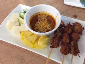 satay at Geographer Cafe in Malacca