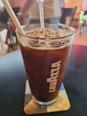 Black coffee since no soy mill available at Geographer Cafe in Malacca