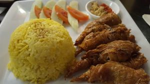 Bean curd skin meal. at Geographer Cafe in Malacca