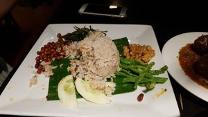 Nasi lemak (half eaten, was too hungry to remember to take pic) at Geographer Cafe in Malacca