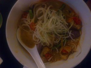 delicious and nutritious Curry Ramen at Geographer Cafe in Malacca