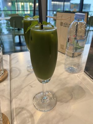 Detox juice  at Pranaa Food For Life in Bangkok