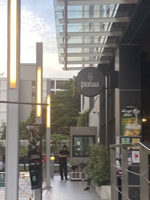 I walked around to the wrong side of the building but finally figured it out.. look for this sign!  at Pranaa Food For Life in Bangkok