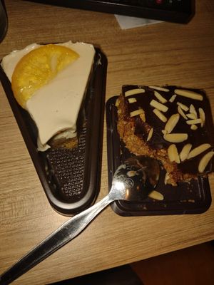 Desserts were good but small at Pranaa Food For Life in Bangkok