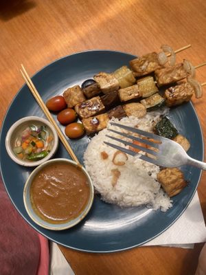 vegan sate  at Colabo Cafe @ Jimbaran Hub in Ungasan