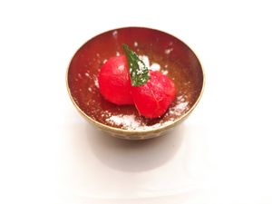 Watermelon sugar at The White Lotus Cafe in Kathmandu