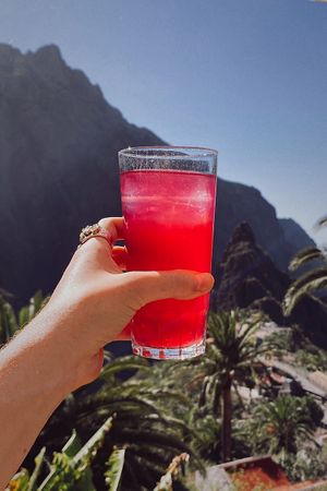 Cactus juice  at La Fuente in Tenerife