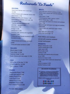  at La Fuente in Tenerife