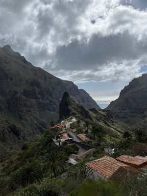 View from the restaurant at La Fuente in Tenerife
