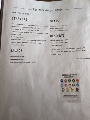   at La Fuente in Tenerife