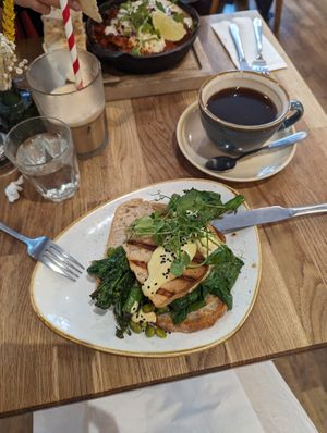 Vegan Tofu Benedict at Moksha in Brighton