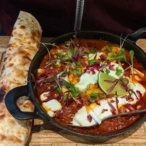 Tofu shakshuka at Moksha in Brighton