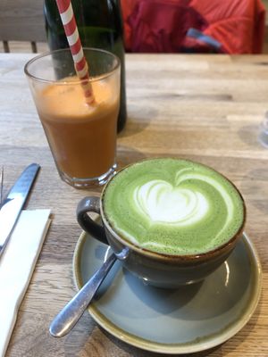 Carrot juice could do with more ginger and no ice or at least be optional. Didn’t get ice for same juice in Spain and it was 24C not 8c!  at Moksha in Brighton