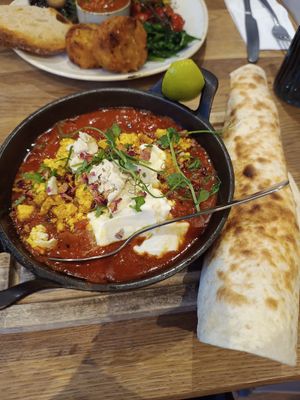 Tofu shakshuka at Moksha in Brighton