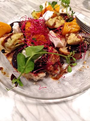 Broodje vegan cheese at Tante Tilly in Roermond