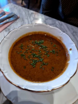 Soup with lentils at Tante Tilly in Roermond