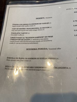   at Restoran Ambar in Slunj