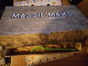Packaging at Maggie Mays Chippy - University Rd in Belfast
