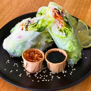 Fresh Vietnamese Salad Rolls at Take a Bao in Lagos