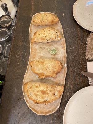 Vegan empanadas, one of each flavour  at Empanar in Lisbon