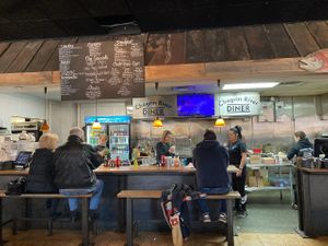 Counter seating  at Chagrin River Diner in Willoughby