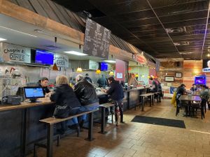 Counter seating  at Chagrin River Diner in Willoughby