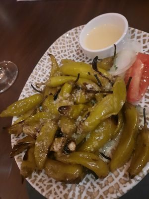 Gegrillte Pepperoni at Poseidon Restaurant in Landshut