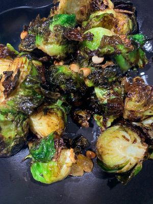 Vegan Brussels sprouts at Railbird Kitchen in Alexandria