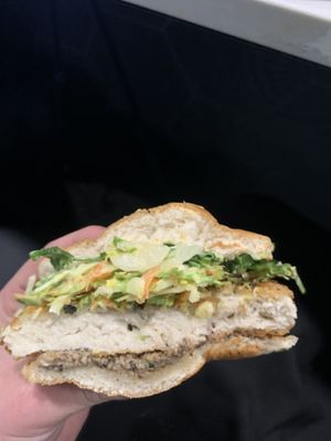 The ban mi chickin sandwich. Absolutely love this  at Railbird Kitchen in Alexandria