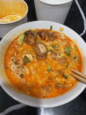 The spicy vegan   at Nishiki Ramen - Hillcrest in San Diego