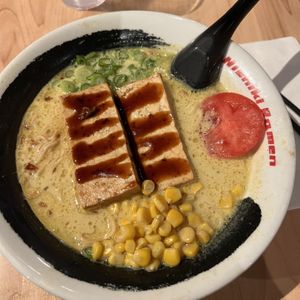vegan tofu curry ramen!! (my fav)  at Nishiki Ramen - Mira Mesa in San Diego