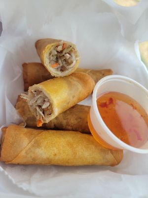 Vegetable crispy rolls at Sticky Rice in Murphy