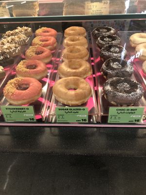 The vegan options  at HERE-O Donuts in Dubai