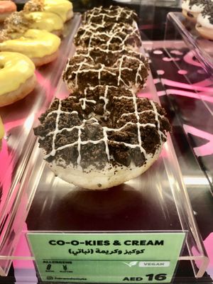 Cookies and cream  at HERE-O Donuts in Dubai