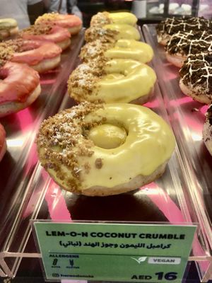 Lemon coconut   at HERE-O Donuts in Dubai