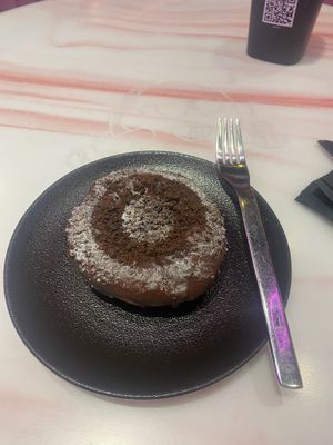 Chocolate donut.  at HERE-O Donuts in Dubai