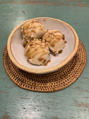 Cashew ice cream  at Cafe Sukkara - 수카라 in Seoul