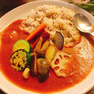 구운채소 버터커리 Butter Curry with Grilled Vegetables (Vegetarian)  at Cafe Sukkara - 수카라 in Seoul