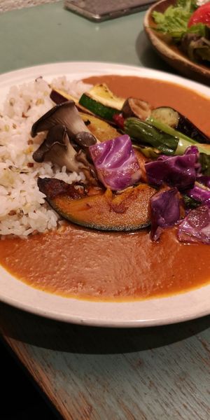 Butter curry & veggies at Cafe Sukkara - 수카라 in Seoul