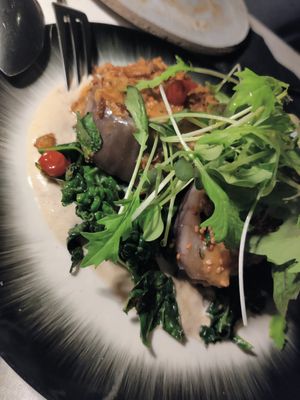 Pan roasted aubergine at and/or  in Antwerpen