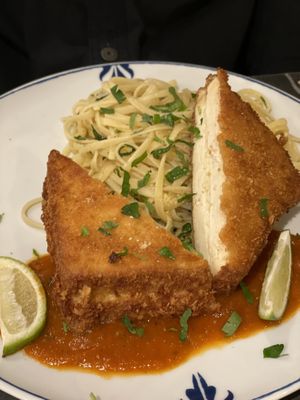 Cotoletta alla Milaneza #Veganuary at Giulietta - Pizzeria & Cucina Vegana in Lisbon