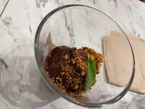 Dark chocolate ice-scream at Giulietta - Pizzeria & Cucina Vegana in Lisbon