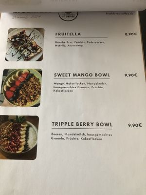 Menu   at Freshbites and Coffee in Konstanz