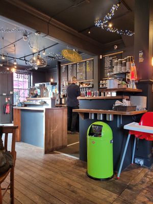 Bar at Deaf Cat Coffee in Rochester