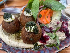Grande Mezze Bowl at Balagan Ericeira in Ericeira