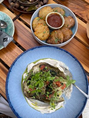 Roasted Eggplant at Balagan Ericeira in Ericeira